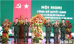 Quân khu công bố quyết định tổ chức lại và thực hiện biểu tổ chức biên chế Bệnh viện Quân y 110